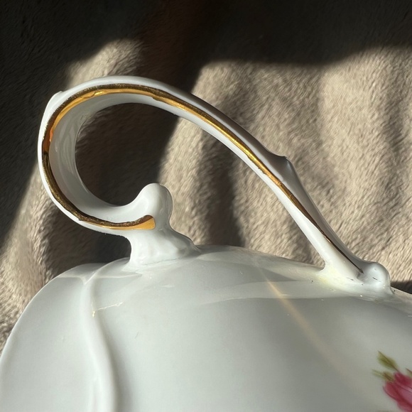 Bavaria Western Germany Elfenbein Rose Bud Pattern Tea Cup Saucer Plate 3 pc - Picture 15 of 15